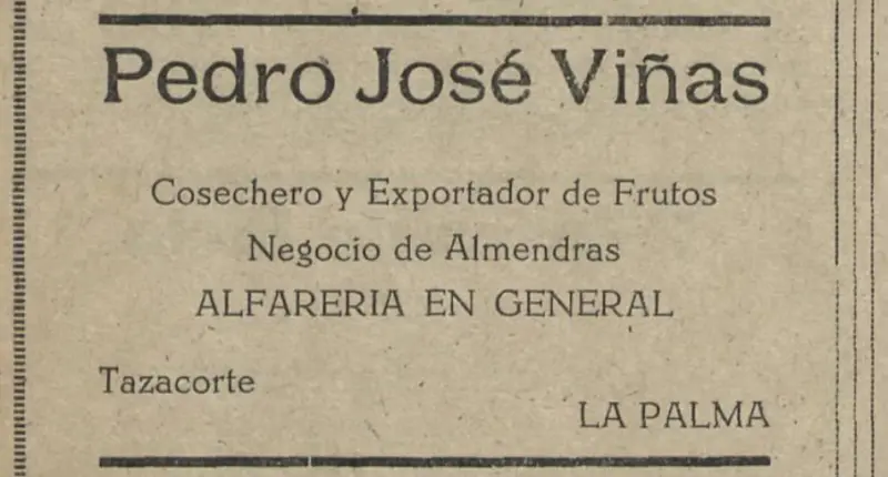 Publicidad La Palma, 1952